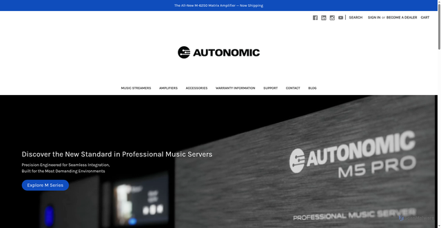 Security scan screenshot of autonomic-controls.com
