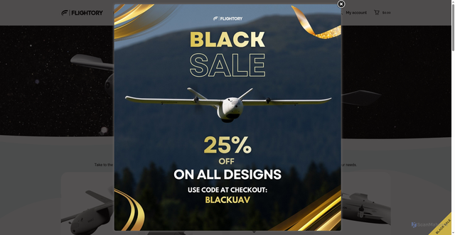 Security scan screenshot of https://flightory.com/