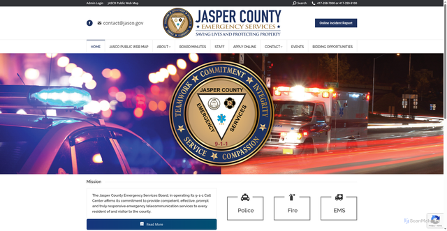 Security scan screenshot of https://jasco.gov/