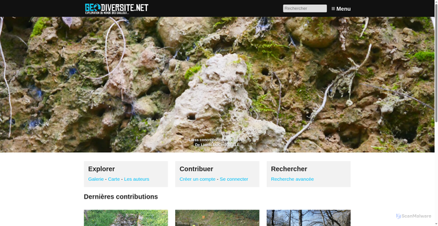 Security scan screenshot of https://www.geodiversite.net