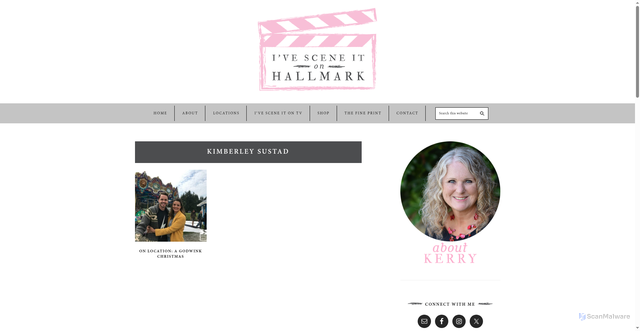 Security scan screenshot of https://www.ivesceneitonhallmark.com/tag/kimberley-sustad/