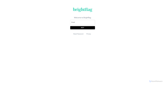 Security scan screenshot of https://app.brightflag.com