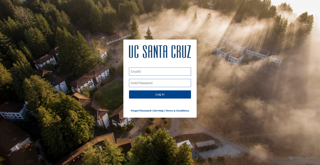 Security scan screenshot of https://my.ucsc.edu/