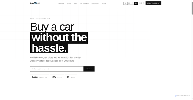 Security scan screenshot of https://autowo.ch