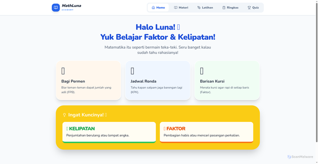 Security scan screenshot of https://multiple-factor-mjixg2kit9.edgeone.app/
