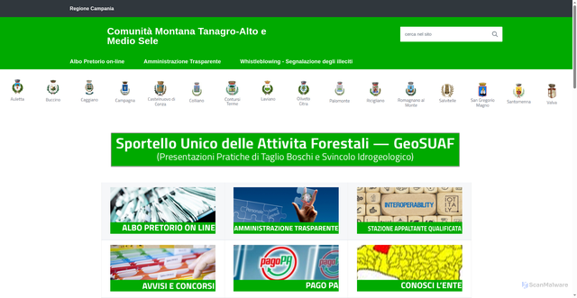 Security scan screenshot of https://www.cmtanagro.it