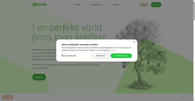 Security scan screenshot of https://fairlo.se/
