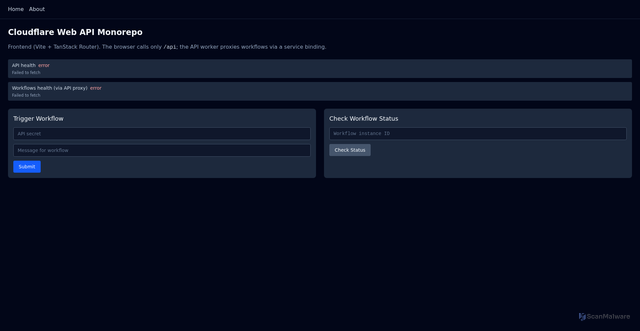 Security scan screenshot of http://web-frontend-rg0.pages.dev/
