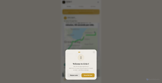 Security scan screenshot of https://livinu-3466o1x97v.edgeone.app/