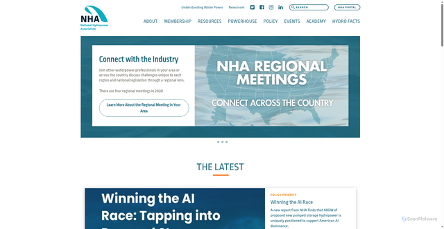 Security scan screenshot of https://hydro.org/