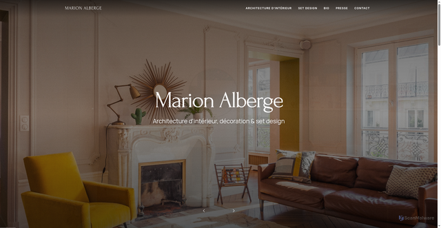 Security scan screenshot of https://www.marionalberge.com