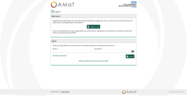 Security scan screenshot of https://awp.amat.co.uk