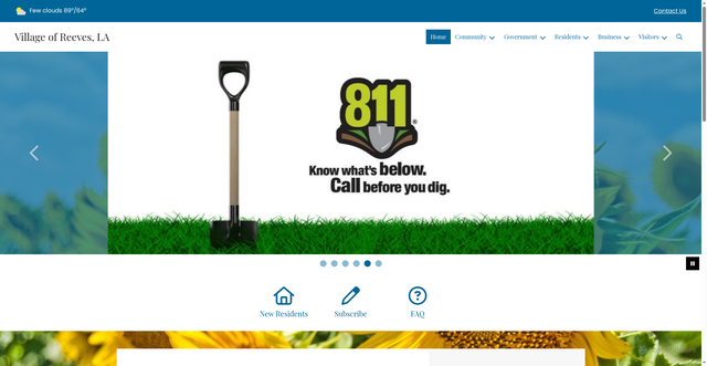 Security scan screenshot of https://reevesla.gov/