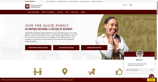 Security scan screenshot of https://admissions.tamu.edu/