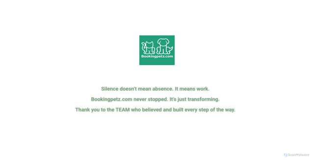 Security scan screenshot of https://bookingpetz.com/