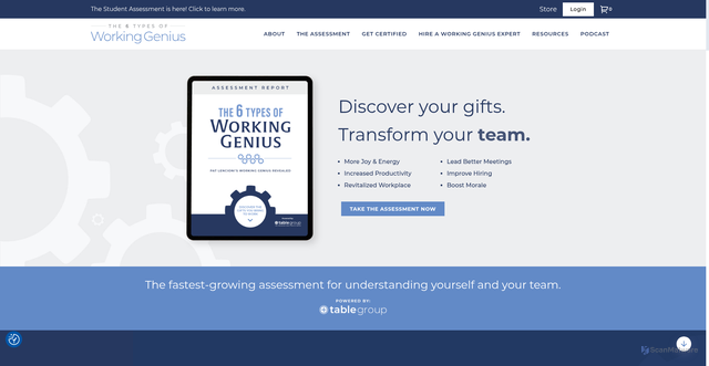 Security scan screenshot of https://www.workinggenius.com