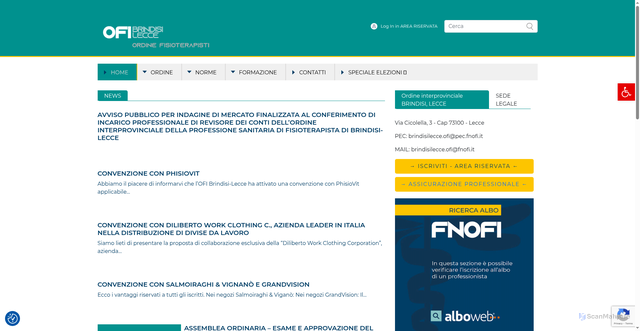 Security scan screenshot of https://www.fnofi.it/ofi-brindisi/