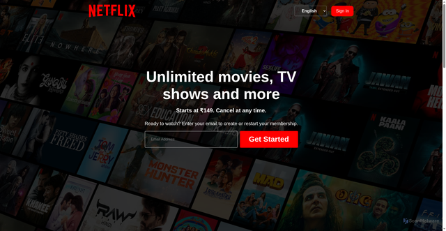 Security scan screenshot of http://www.netflix-clone-black-three.vercel.app/