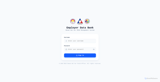 Security scan screenshot of https://peso-employer-databank-dr7uq0j2di.edgeone.app/