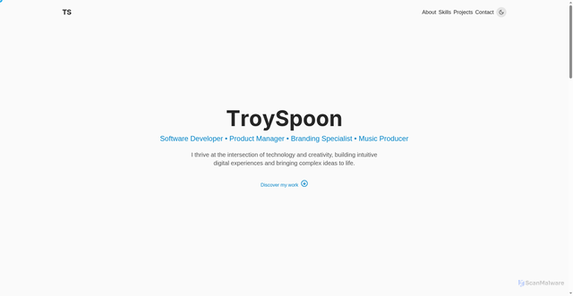 Security scan screenshot of https://troy-folio.pages.dev/