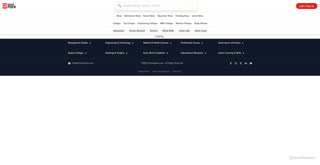 Security scan screenshot of https://shikshapedia.com/college/university-of-south-alabama/history