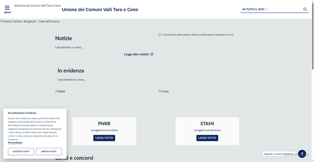 Security scan screenshot of https://www.unionetaroceno.pr.it