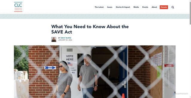 Security scan screenshot of https://campaignlegal.org/update/what-you-need-know-about-save-act