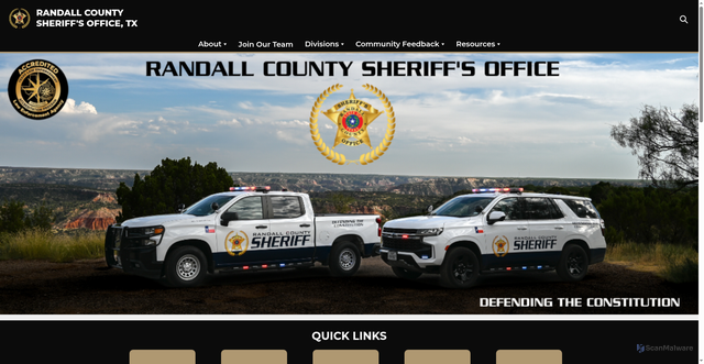 Security scan screenshot of https://www.randallso.gov/