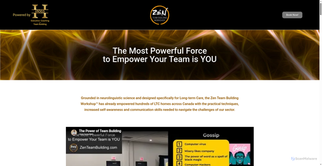 Security scan screenshot of https://zenteambuilding.com