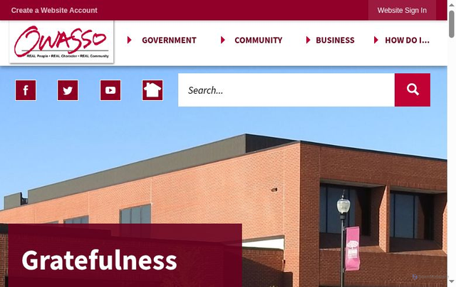 Security scan screenshot of https://cityofowasso.com/