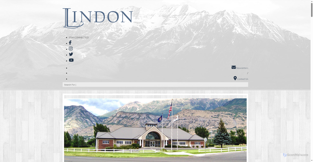 Security scan screenshot of https://lindon.gov/