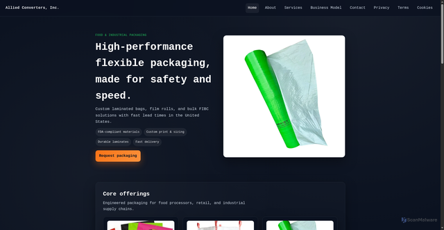Security scan screenshot of https://allied.pages.dev/