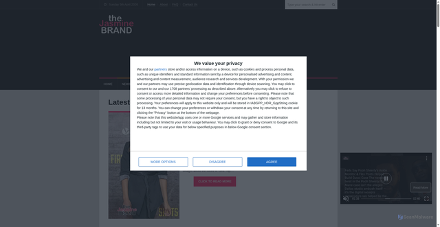 Security scan screenshot of https://thejasminebrand.com