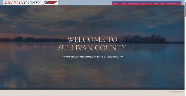 Security scan screenshot of https://sullivancountytn.gov/