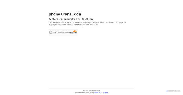 Security scan screenshot of https://phonearena.com