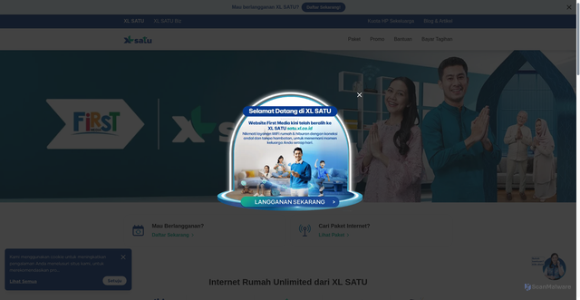 Security scan screenshot of https://firstmedia.com