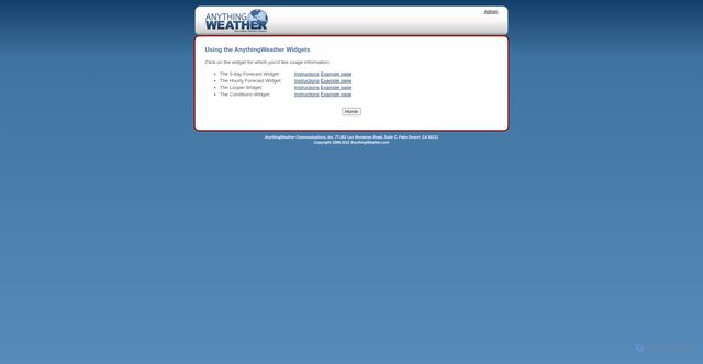 Security scan screenshot of https://weather-widgets.com