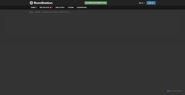 Security scan screenshot of https://www.romstation.fr