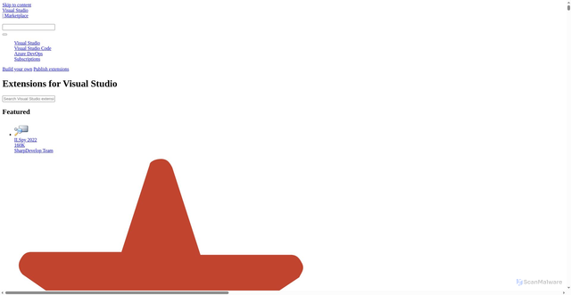 Security scan screenshot of https://alefragnani.gallery.vsassets.io