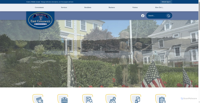 Security scan screenshot of https://www.eastgreenwichri.gov/