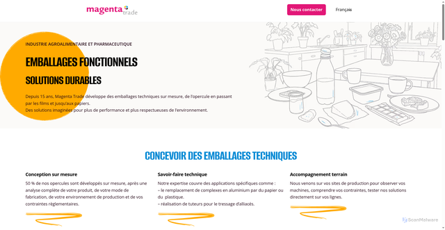 Security scan screenshot of https://magenta-trade.eu