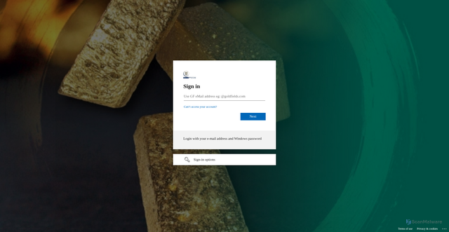 Security scan screenshot of https://vpn.goldfields.com.au