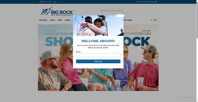 Security scan screenshot of https://www.thebigrockstore.com/
