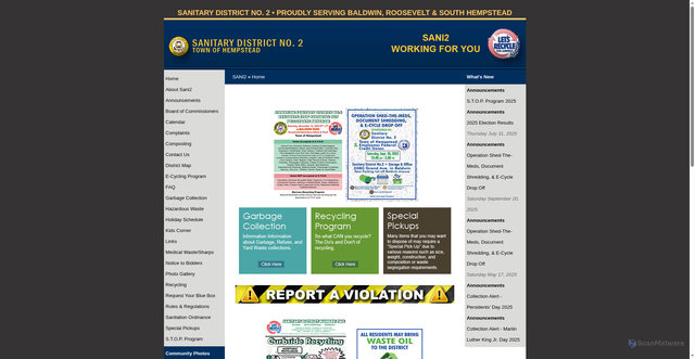 Security scan screenshot of https://sani2.com/document/78458