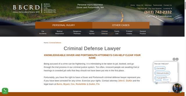 Security scan screenshot of https://www.burnsbryant.com/criminal-defense/
