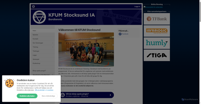Security scan screenshot of https://kfumstocksund.se