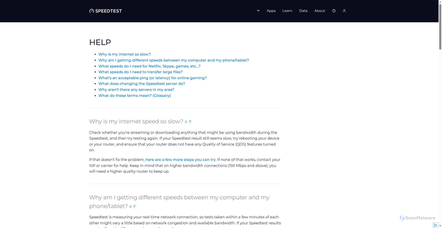Security scan screenshot of https://qq-4jg.pages.dev/ko/help