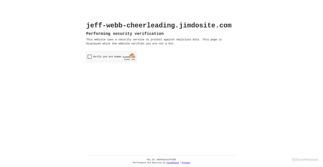 Security scan screenshot of https://jeff-webb-cheerleading.jimdosite.com/about-me/