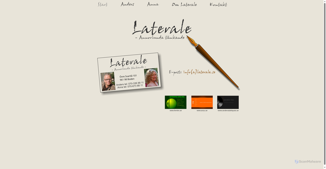 Security scan screenshot of https://laterale.se