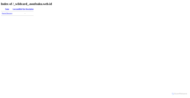 Security scan screenshot of http://noufeaku.web.id/_wildcard_.noufeaku.web.id/